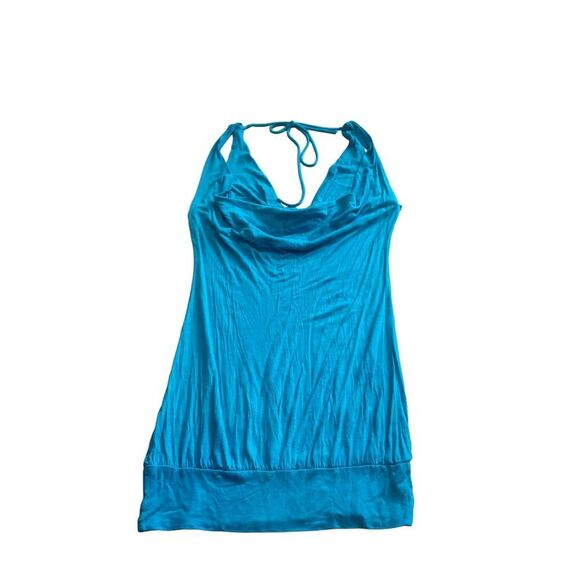 10/$25🦋 Wet Seal Teal Open Back Tunic Length Tank - Size Small - Picture 8 of 10